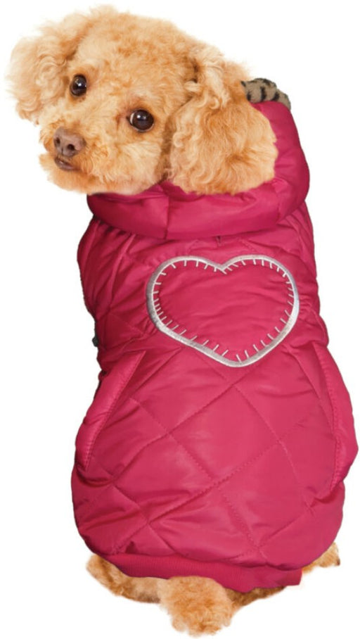 X-Small - 1 count Fashion Pet Girly Puffer Dog Coat Pink