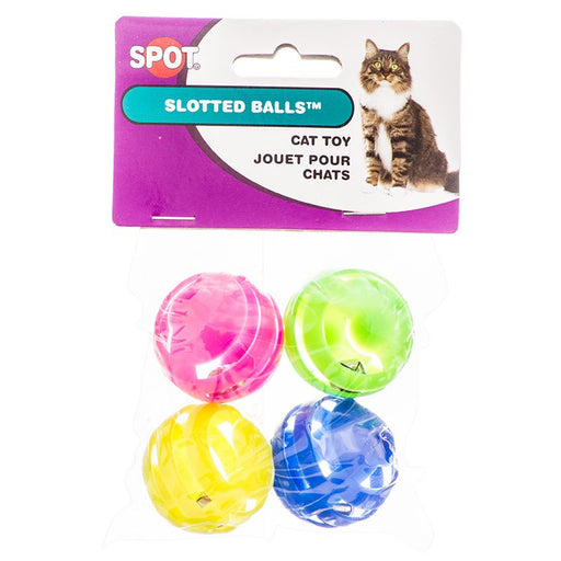 4 count Spot Slotted Balls with Bells