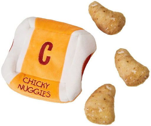 1 count Cosmo Furbabies Chicken Nugget Plush Puzzle for Dogs