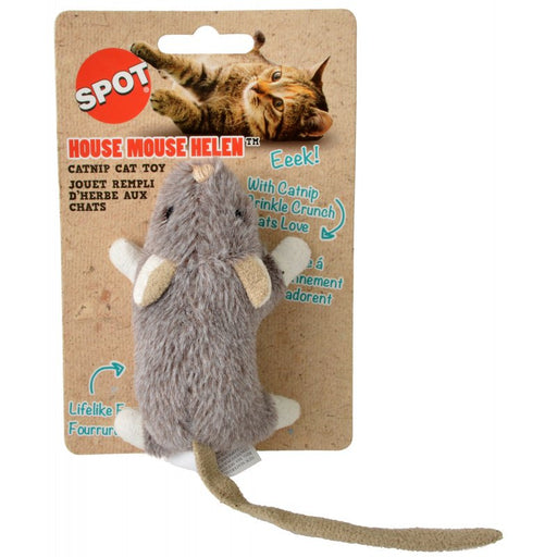 1 count Spot House Mouse Helen Catnip Toy Assorted Colors