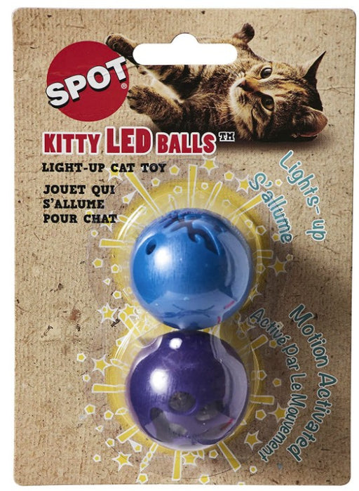2 count Spot Kitty LED Light Up Cat Toy