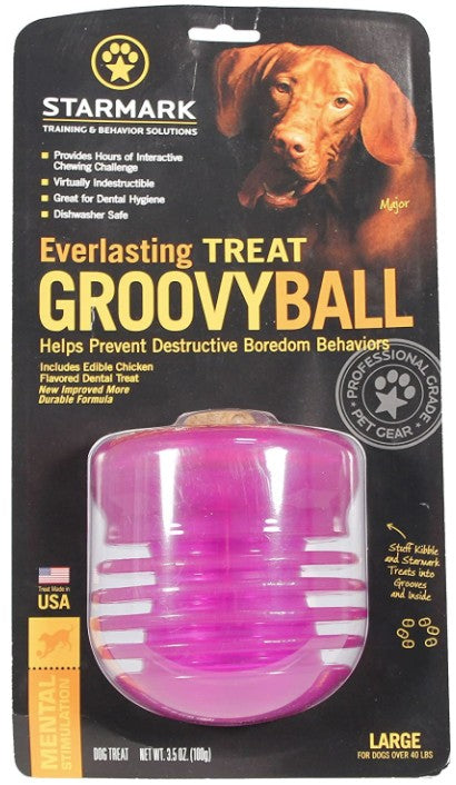 1 count Starmark Everlasting Treat Groovy Ball Large
