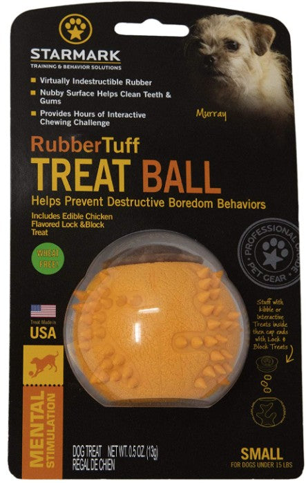3 count Starmark RubberTuff Treat Ball Small