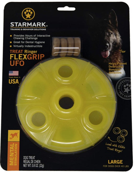 1 count Starmark Flexgrip Ringer UFO Treat Toy Large