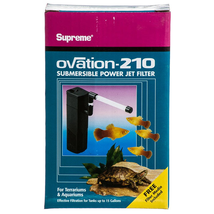 15 gallon Supreme Ovation Submersible Power Jet Filter for Terrariums and Aquariums
