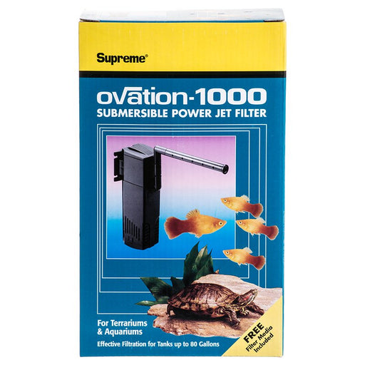 80 gallon Supreme Ovation Submersible Power Jet Filter for Terrariums and Aquariums