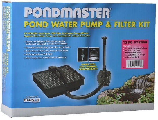 600 gallon Pondmaster Pond Water Pump and Filter Kit