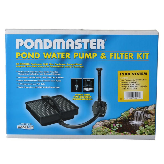 1000 gallon Pondmaster Pond Water Pump and Filter Kit