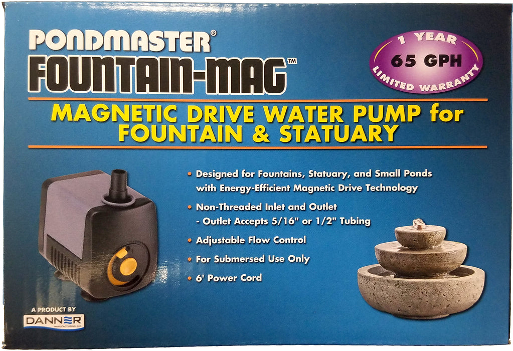 65 GPH Pondmaster Fountain-Mag Magnetic Drive Water Pump