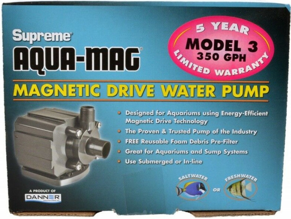 350 GPH Supreme Aqua-Mag Magnetic Drive Water Pump
