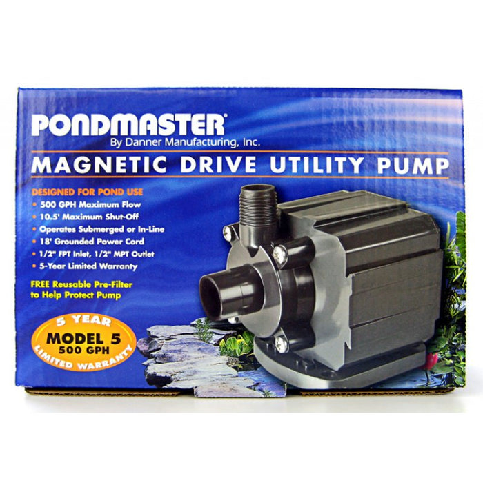 500 GPH Pondmaster Pond Mag Magnetic Drive Water Pump