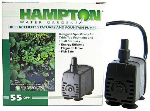 55 GPH Hampton Water Gardens Replacement Statuary and Fountain Pump