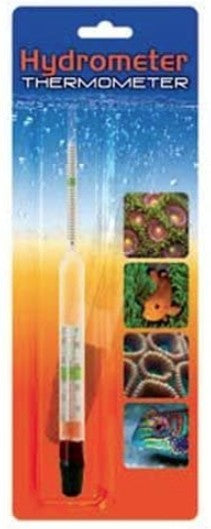 1 count Rio Floating Glass Dual Hydrometer Thermometer