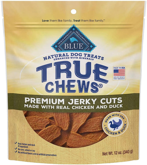 36 oz (3 x 12 oz) True Chews Premium Jerky Cuts with Real Chicken and Duck