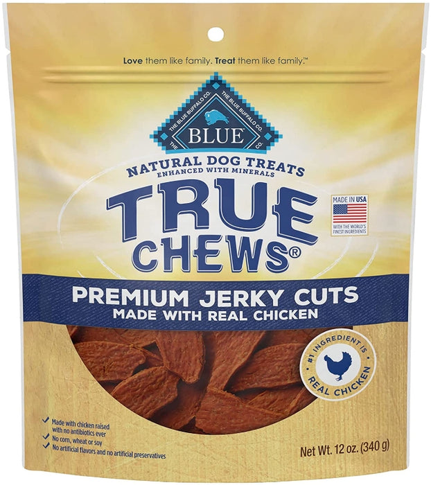 12 oz True Chews Blue Buffalo Premium Jerky Cuts with Real Chicken