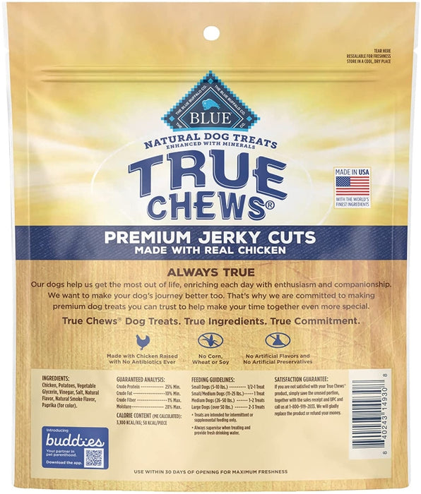 12 oz True Chews Blue Buffalo Premium Jerky Cuts with Real Chicken