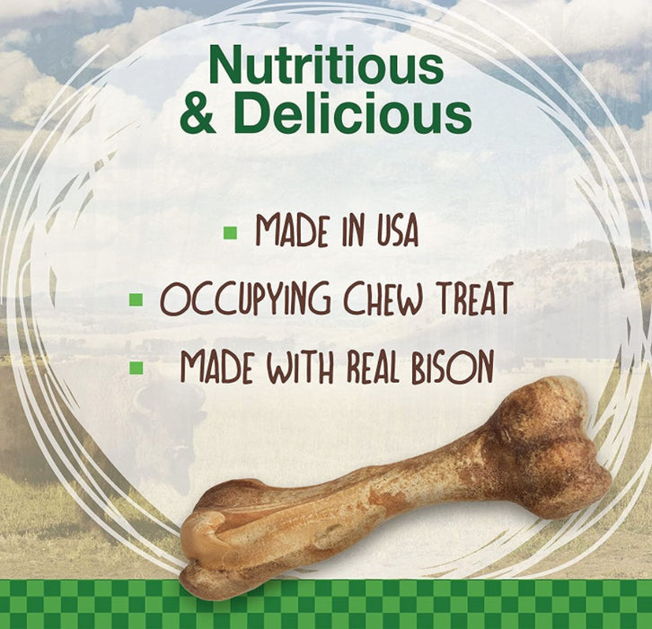 5 count Nylabone Healthy Edibles Natural Wild Bison Chew Treats Large