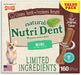 160 count Nylabone Natural Nutri Dent Filet Mignon Limited Ingredients Mini Dog Chews