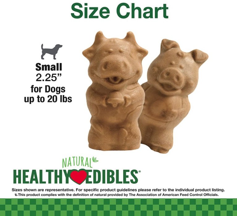 24 count (6 x 4 ct) Nylabone Healthy Edibles Natural Puppy Chew Treats Lamb and Apple Flavor