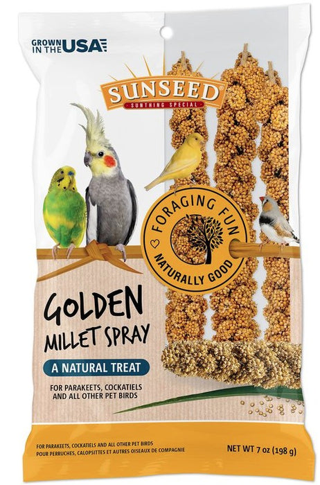 7 oz Sunseed Golden Millet Spray Natural Bird Treat