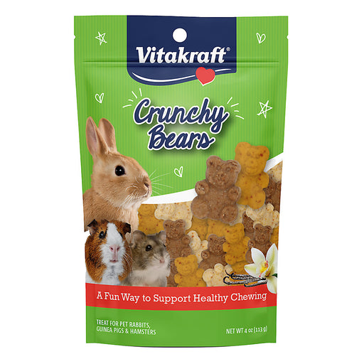 24 oz (6 x 4 oz) Vitakraft Crunchy Bears Small Animal Treat
