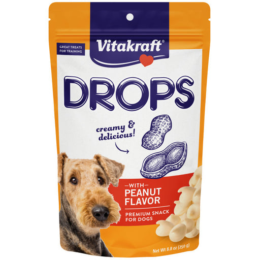8.8 oz Vitakraft Drops with Peanut Dog Training Treats