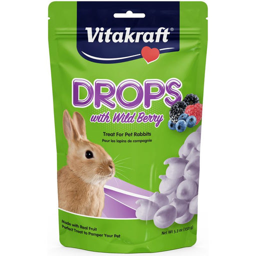 5.3 oz Vitakraft Drops with Wild Berry for Rabbits