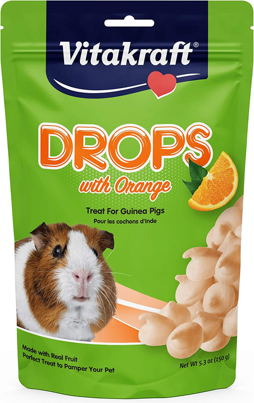 95.4 oz (18 x 5.3 oz) Vitakraft Drops with Orange for Guinea Pigs
