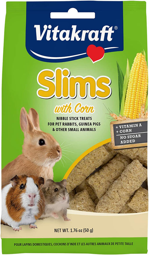 8.8 oz (5 x 1.76 oz) Vitakraft Slims with Corn for Rabbits