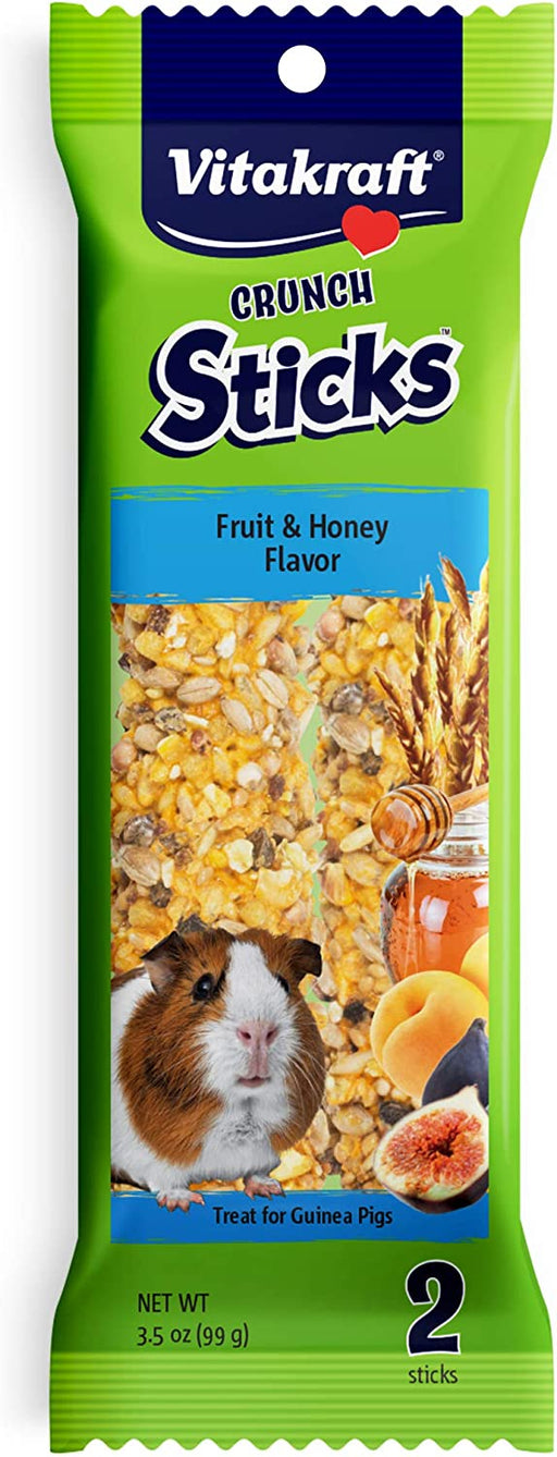 2 count Vitakraft Crunch Sticks Guinea Pig Treat Fruit and Honey
