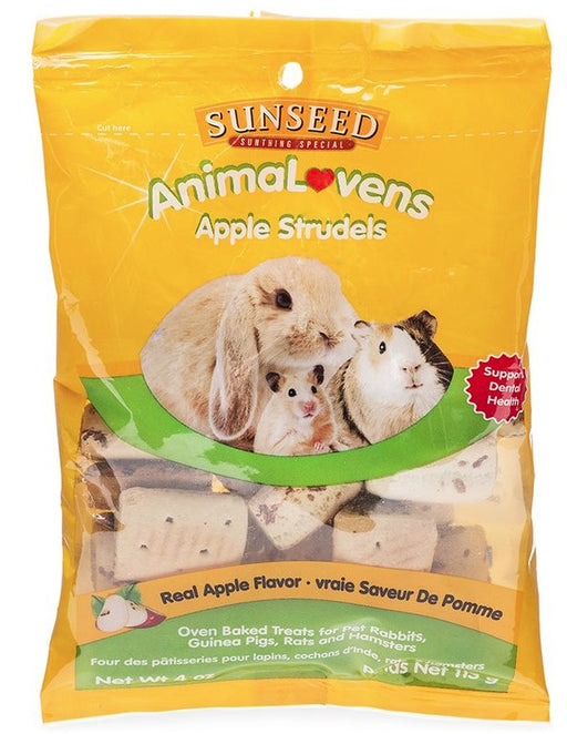 4 oz Sunseed AnimaLovens Apple Strudels for Small Animals