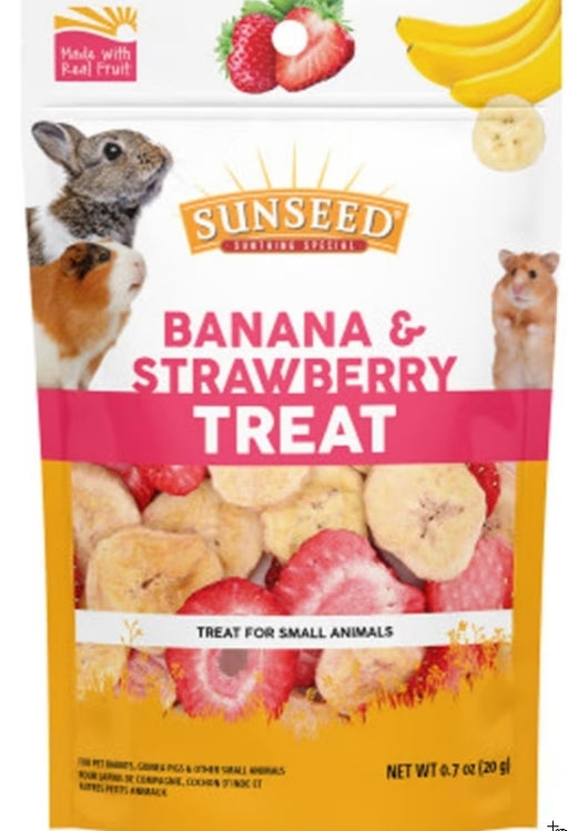 0.7 oz Sunseed Banana and Strawberry Small Animal Treat