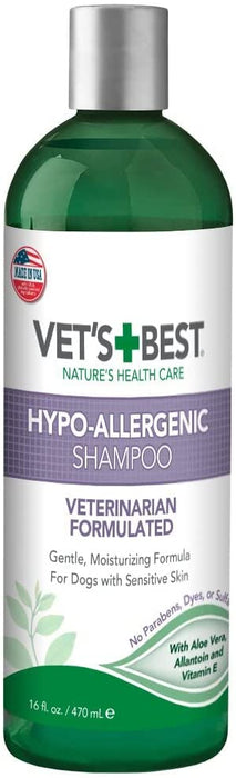 48 oz (3 x 16 oz) Vets Best Hypo-Allergenic Shampoo