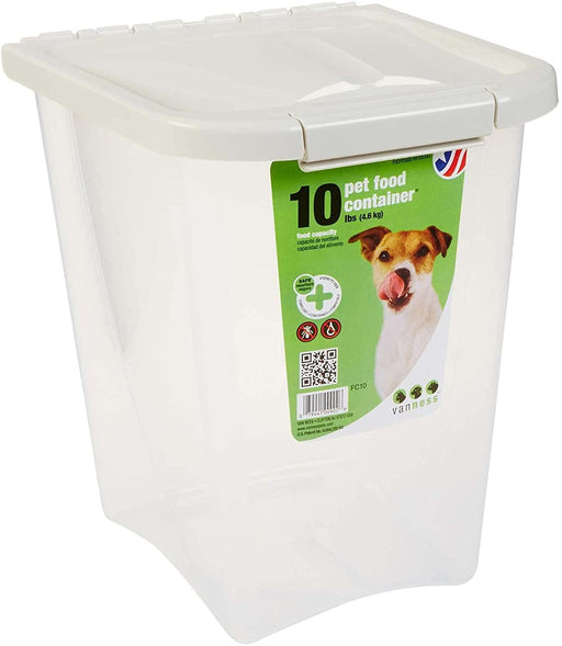 1 count Van Ness Pet Food Container for Dogs, Cats, Birds and Small Animals
