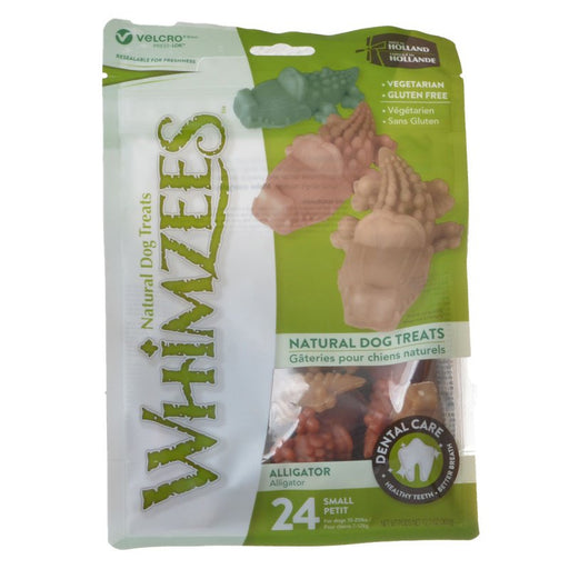 24 count Whimzees Alligator Natural Dental Care Dog Chew Treats Small