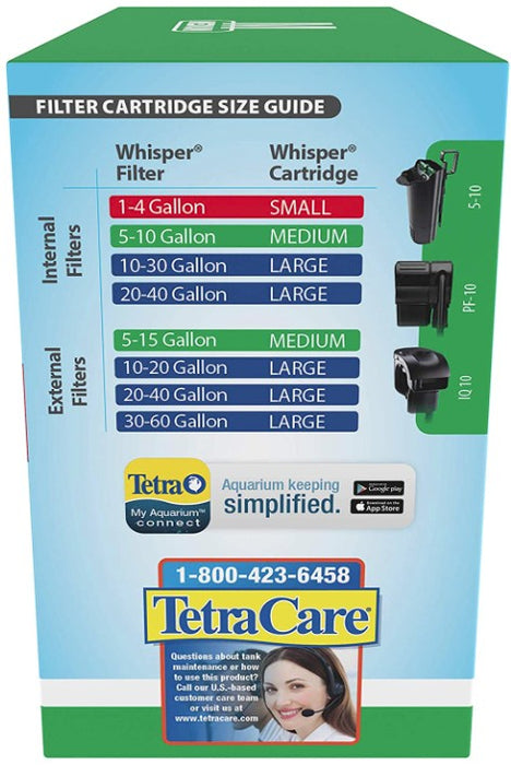 72 count (6 x 12 ct) Tetra Whisper Bio-Bag Filter Cartridges for Aquariums Medium
