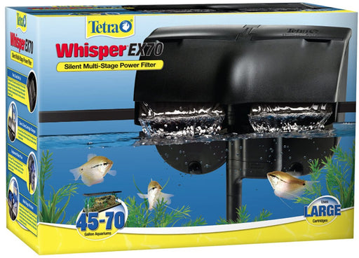 70 gallon Tetra Whisper EX Silent Multi-Stage Power Filter for Aquariums