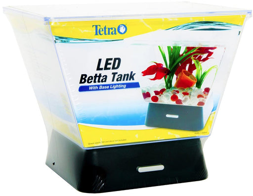 1 count Tetra LED Betta Tank with Base Lighting 1 Gallon