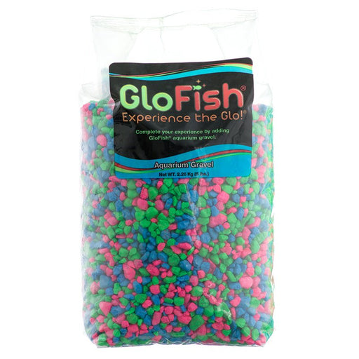 5 lb GloFish Aquarium Gravel Pink/Green/Blue Fluorescent