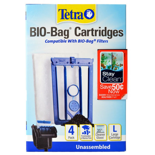48 cout (12 x 4 ct) Tetra Bio-Bag Cartridges with StayClean Large