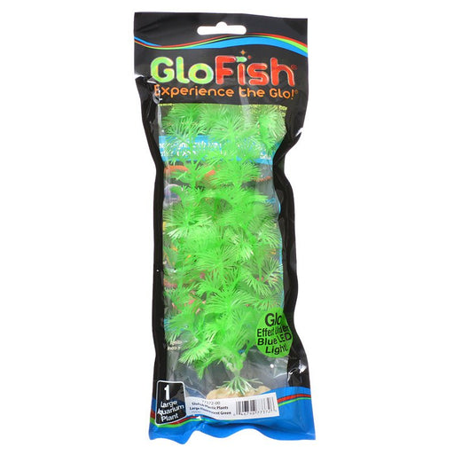 8" tall GloFish Aquarium Plant Green