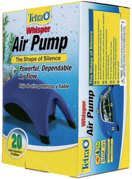 20 gallon Tetra Whisper Aquarium Air Pump (Non-UL)