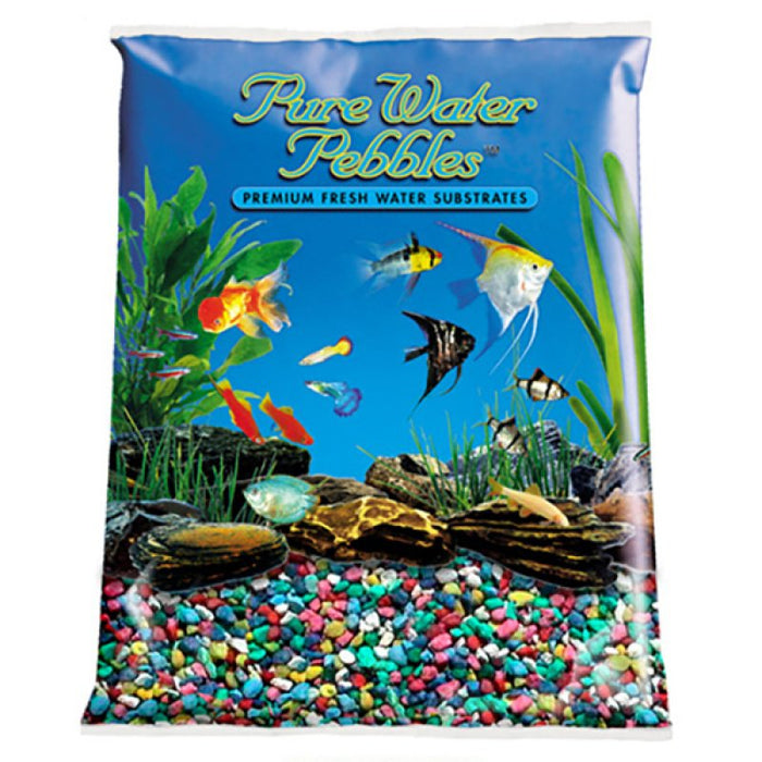 5 lb Pure Water Pebbles Aquarium Gravel Rainbow