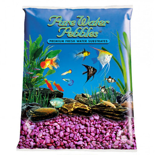 5 lb Pure Water Pebbles Aquarium Gravel Neon Purple
