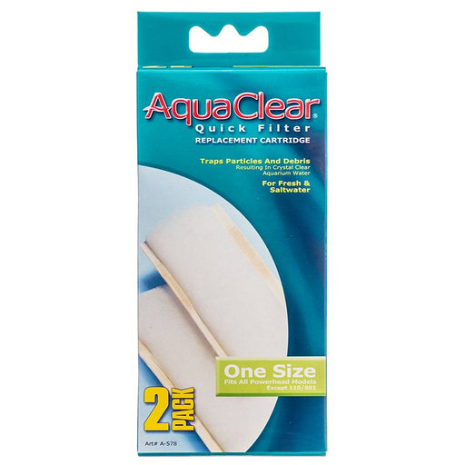 12 count (6 x 2 ct) AquaClear Powerhead Quick Filter Replacement Cartridge