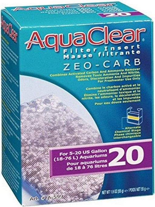 20 gallon - 1 count AquaClear Filter Insert Zeo-Carb