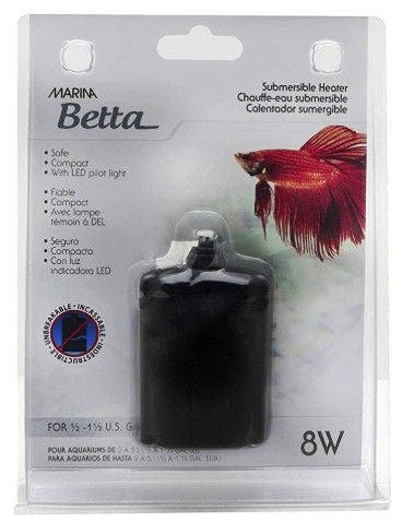 8 watt Marina Betta Submersible Aquarium Heater