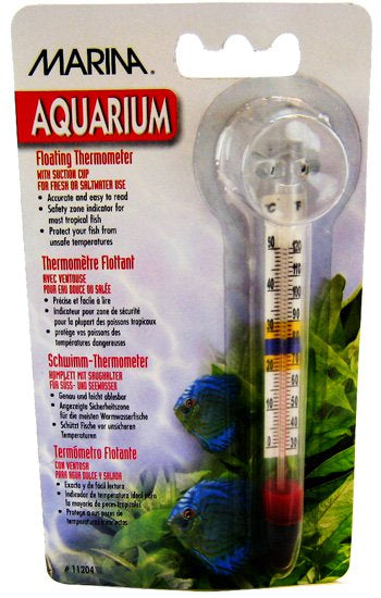 1 count Marina Large Floating Aquarium Thermometer