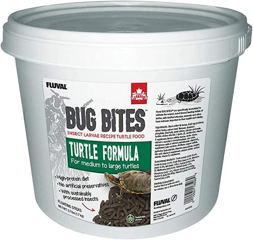 7.4 lb (2 x 3.7 lb) Fluval Bug Bites Turtle Formula Floating Sticks
