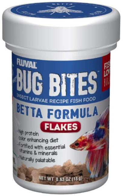0.63 oz Fluval Bug Bites Betta Formula Flakes